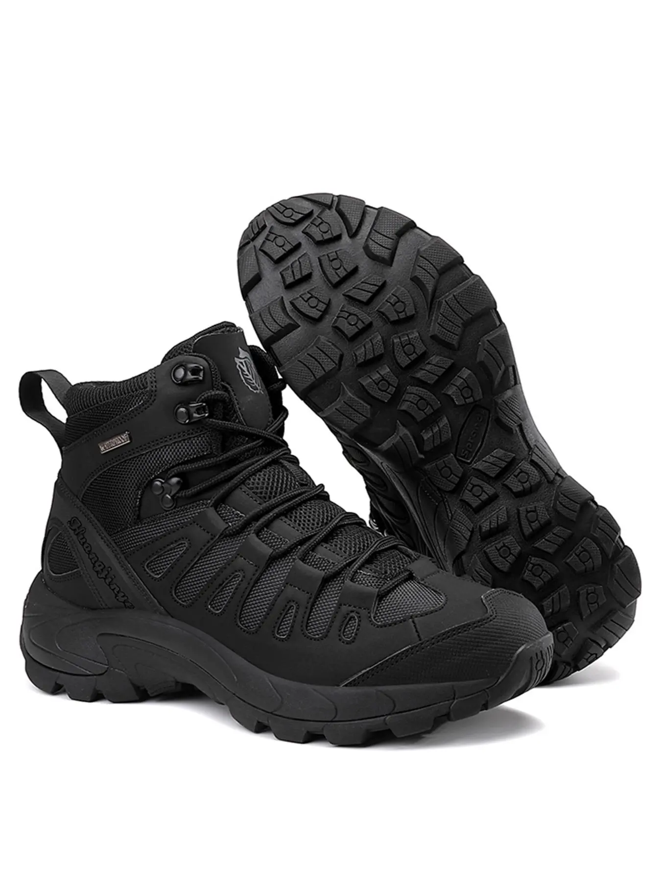 Men's Waterproof Durable Outdoor Hiking Boots, Casual Outdoor Lightweight Military Boots, Tactical Work Boots, Fashionable Shoes for Outdoor Activities, Trekking Camping Shoes, Hiking Style Shoes, Hiking Footwear