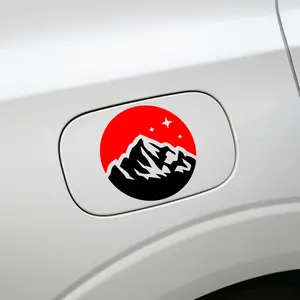 2025 Snow Mountain Stickers,mountain&sky with stars,High quality for cars trucks motorcycles &laptops!