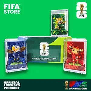 FIFA Officially Licensed 2026 World Cup Mascot Collectible Figurines - Maple (Canada), Clutch (USA), Zayu (Mexico) | 3D Figure Doll Home Decor Ornament | 6cm/2.36inch (3Pcs/Set) Series B