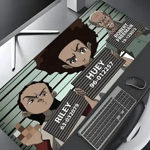 Trend Anime cartoon Character Pattern Design Large Gaming Mouse Pad, Desk Accessories, Aesthetic Desktop Drotection Pad,Washable Rubber Pad Non-Slip Lock Edge Multi-Size Mouse Pad Suitable For Home Office,Good Gift for Family and friends