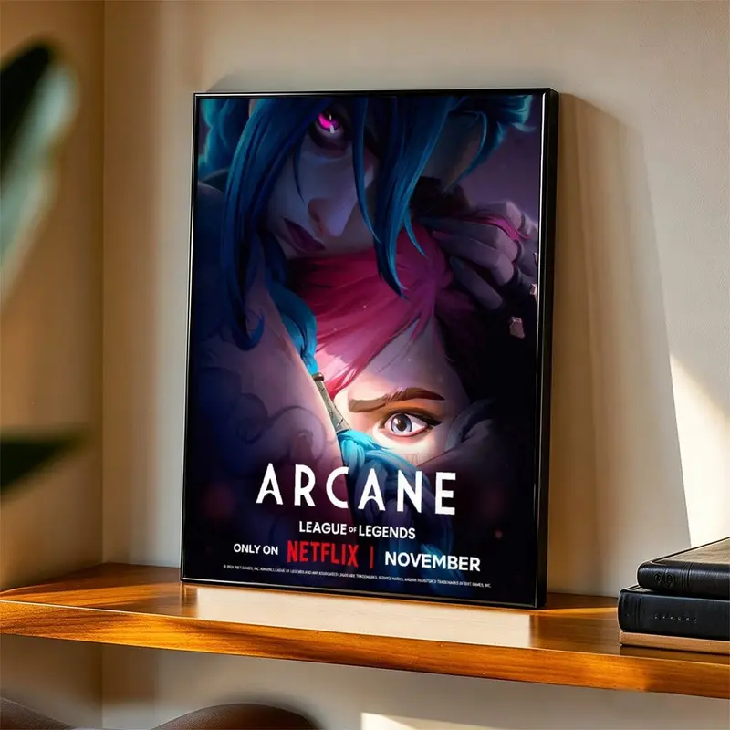 jinx arcane league of legends poster canvas - TikTok Shop