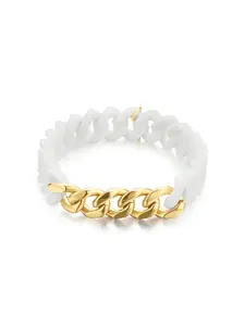 Simple Style Silicone Bracelet, Minimalist Chain Bangles, Fashionable Jewelry for Women & Men, Trendy All-match & Exquisite Jewelry for Birthday Gift