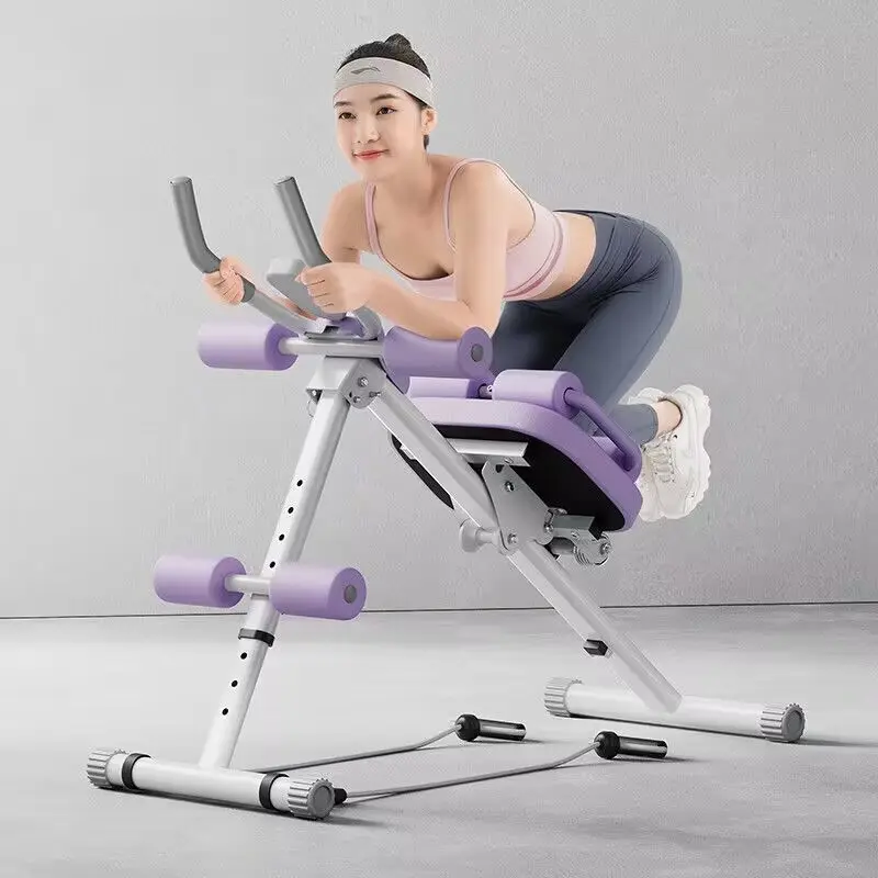 FURICA Adjustable AB Trainer with LCD Monitor Foldable Core Workout Machine for Arms Legs & Buttocks Shaping Home Fitness Equipment 8-Level Height 3-Level Incline Automatic Tracking