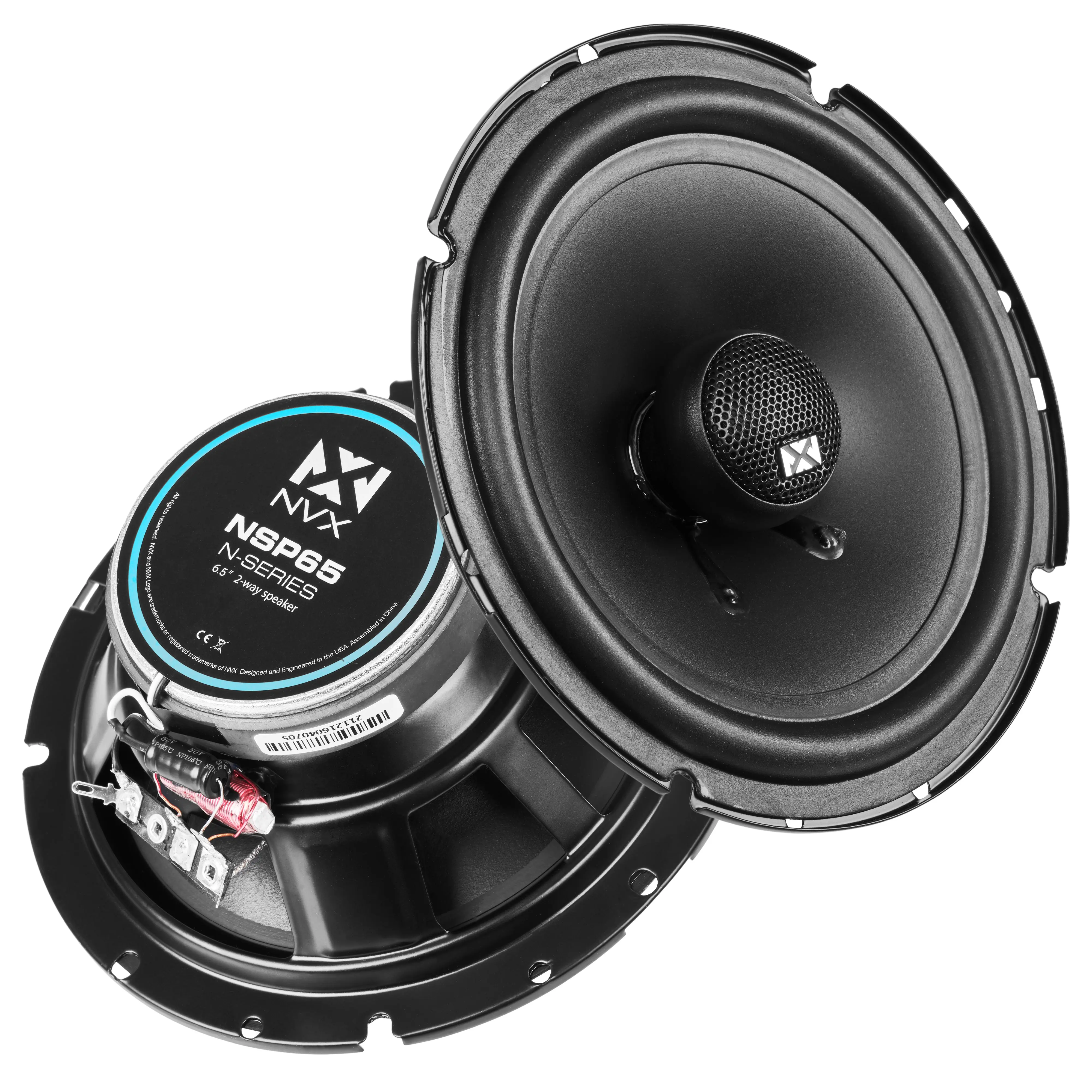 NSP65 540W Peak (180W RMS) 6.5" N-Series 2 Way Coaxial Speakers with 20mm Silk Dome Tweeters