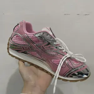 club soccer cleats Sneakers women shoes  Casual Luxury Shoes Fashion Genuine Leather  Sneakers Fabric Breathable Height Increased Platform Shoes Solid