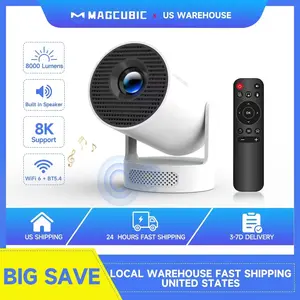 Magcubic HY300 Pro+ Mini Projector — Android 14, WiFi 6, 8000 Lumens