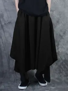 INCERUN Men's New Trendy Dark Spring Summer Casual Straight Leg Pants Loose Nine-Quarter Skirted Pants, Comfortable and Stylish Fashion