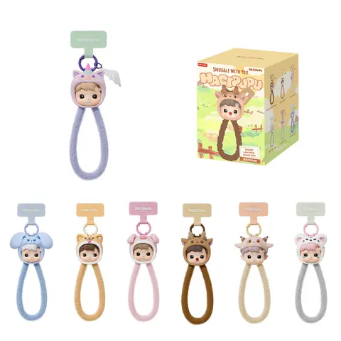 POP MART HACIPUPU Snuggle With You Series-Phone Lanyard Blind Box, Mystery Box