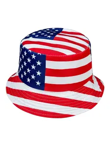 American Flag Bucket Hat, Patriotic Fisherman Hat for Men Women, Reversible Double-Sided Summer Fishing Cap, Foldable Sun Hat for Outdoor Wear, Independence Day, Beach & Daily Casual Style summerwins