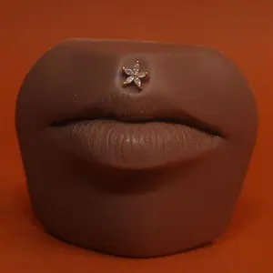 Bloom Flower Lip Piercing