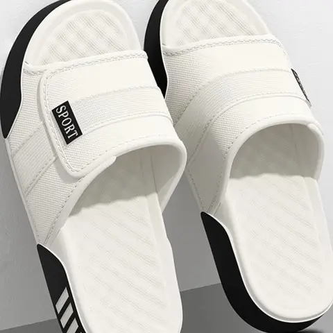 Men's Colorblock Sporty Sandals, Soft EVA Sole Breathable Slipper for Versatile Daily Wear, Breathable Sports Slides