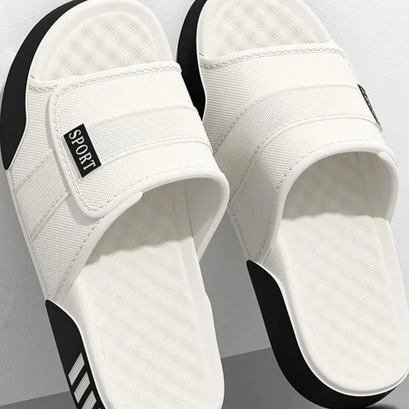 Men's Colorblock Sporty Sandals, Soft EVA Sole Breathable Slipper for Versatile Daily Wear, Breathable Sports Slides
