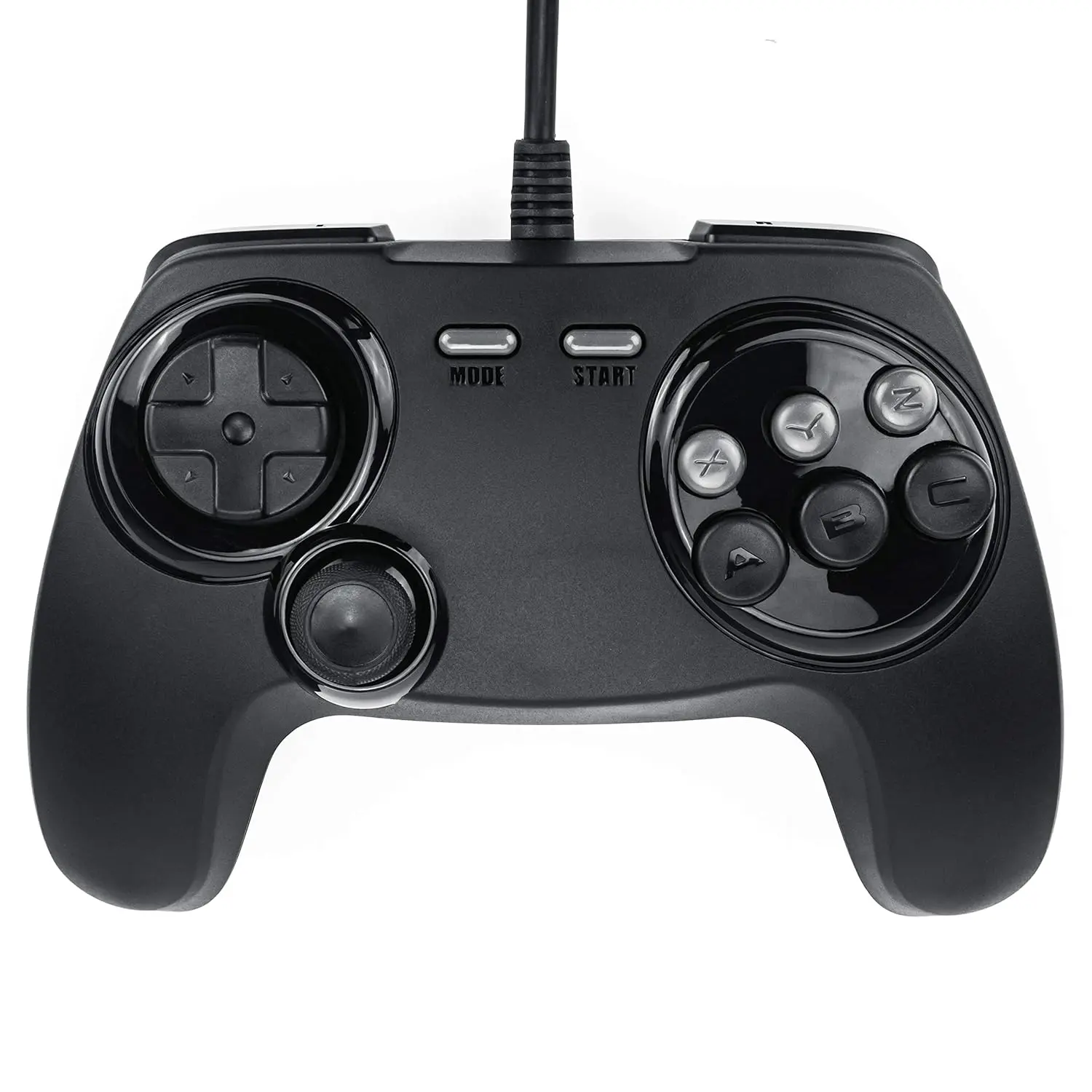 BrawlerGen Genesis Mini Controller 6 Button Genesis Mini/PC/MAC/Switch USB Compatible