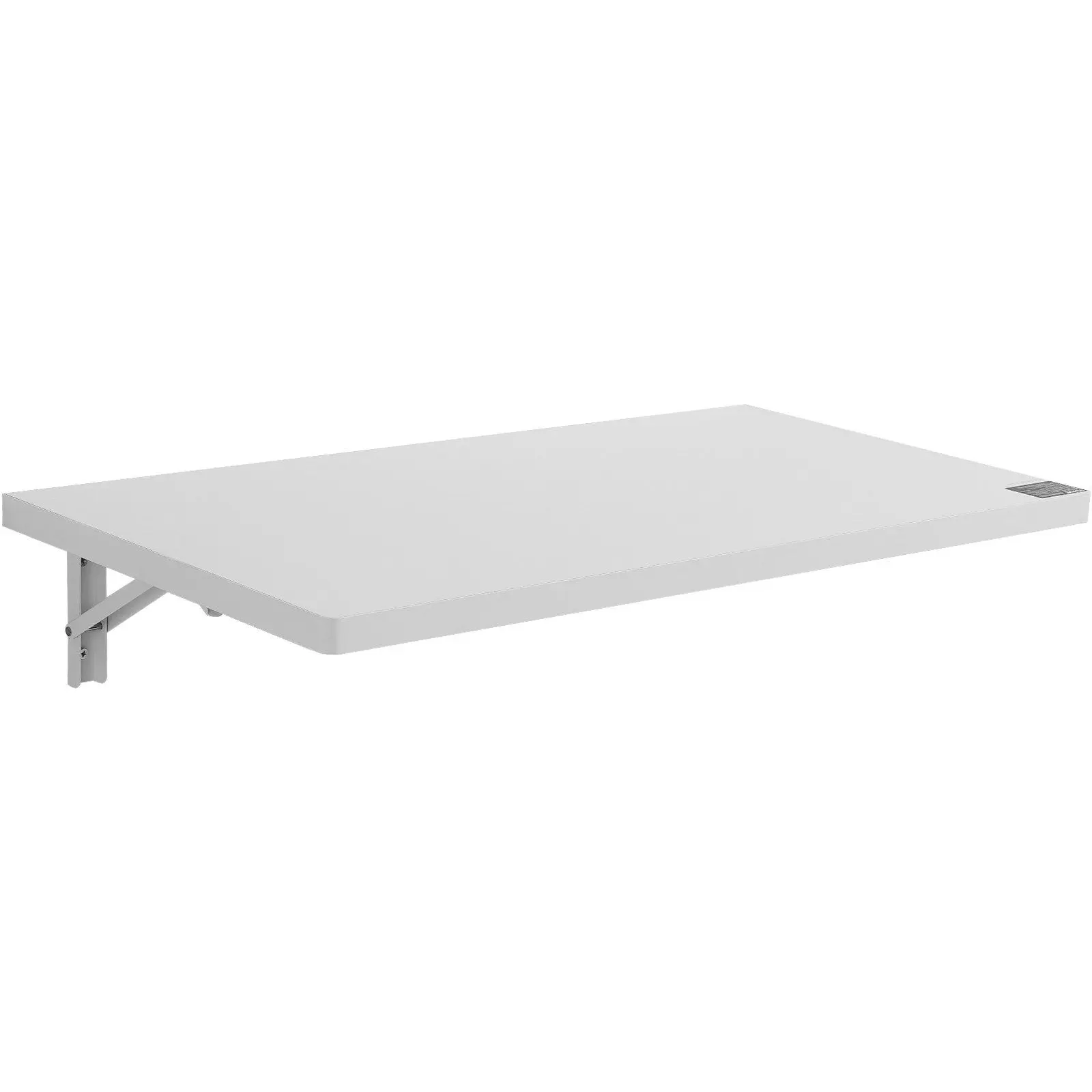 Spring new arrivals Wall Mounted Folding Table, 31.5" x 15.75" Wall Mount Drop Leaf Table, Floating Desk with Iron Bracket, Fold Down Desk for Small Spaces, Home Office, Dining, Laundry Room, Kitchen, Bar, White