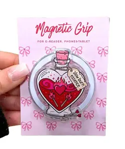 Slow Burn Essence Phone Grip, Bookish Griptok, Magnetic Kindle Holder, Romance Trope Reader Gift, BookTok Merch for Book Lovers, Cute Perfume Bottle Pop