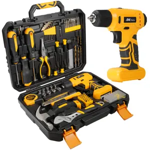 Tool Set-154 Piece Tool Kit with Cordless Drill, Household Hand Tool for Men Women, Drill Set for Home, Car, Garage, Portable Toolbox Storage Case