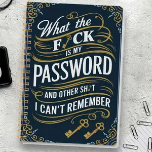 1pc Simple Password Book, Minimalist Design Advanced Address Password Manager With Website Password Quick Access Username And Password Storage Perfect For Home Office Internet Computer Logins, Great Holiday Gifts