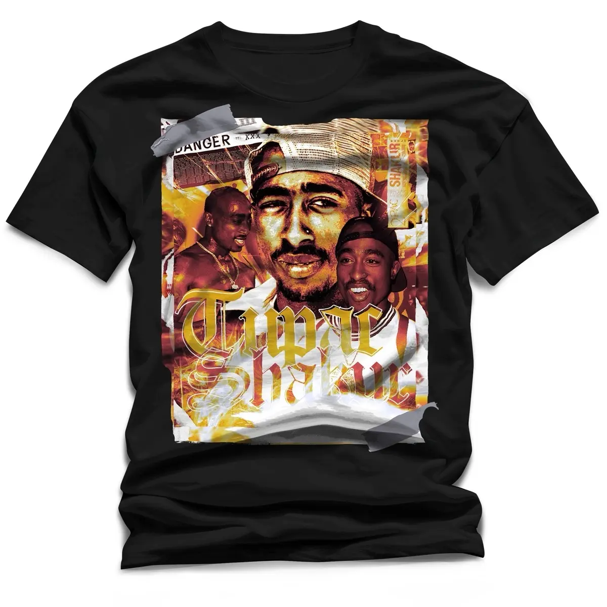 2Pac Tupac Shakur Graphic Tshirt Crew Neck Cotton