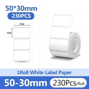 Thermal Label Printing Paper, Compatible with M110/m220/m120/m221, for Address, Barcode, Price Tags, Durable, Multiple Sizes, Thermal Printing Labels, Office Supplies