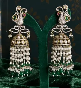 Peacock Jhumkas