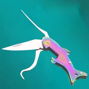 Sharp Shark Multifunctional Toothpick Knife Keychain