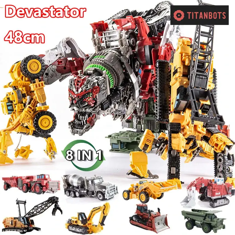 8-in-1 Transformation Robot Car Action Figure Deformation Model Toy - Ideal Gift for Boys