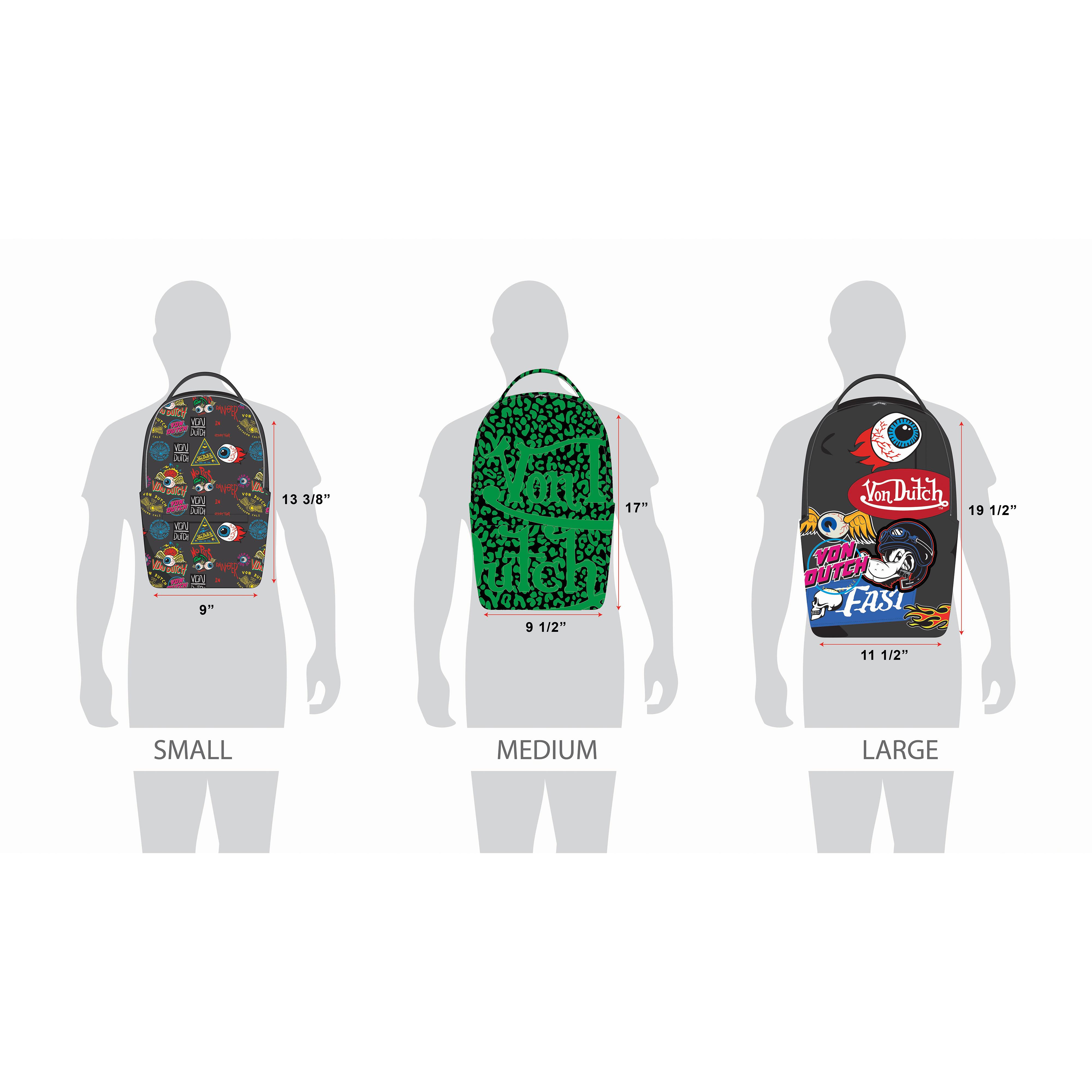 Von Dutch Backpacks - Multiple Styles/Sizes