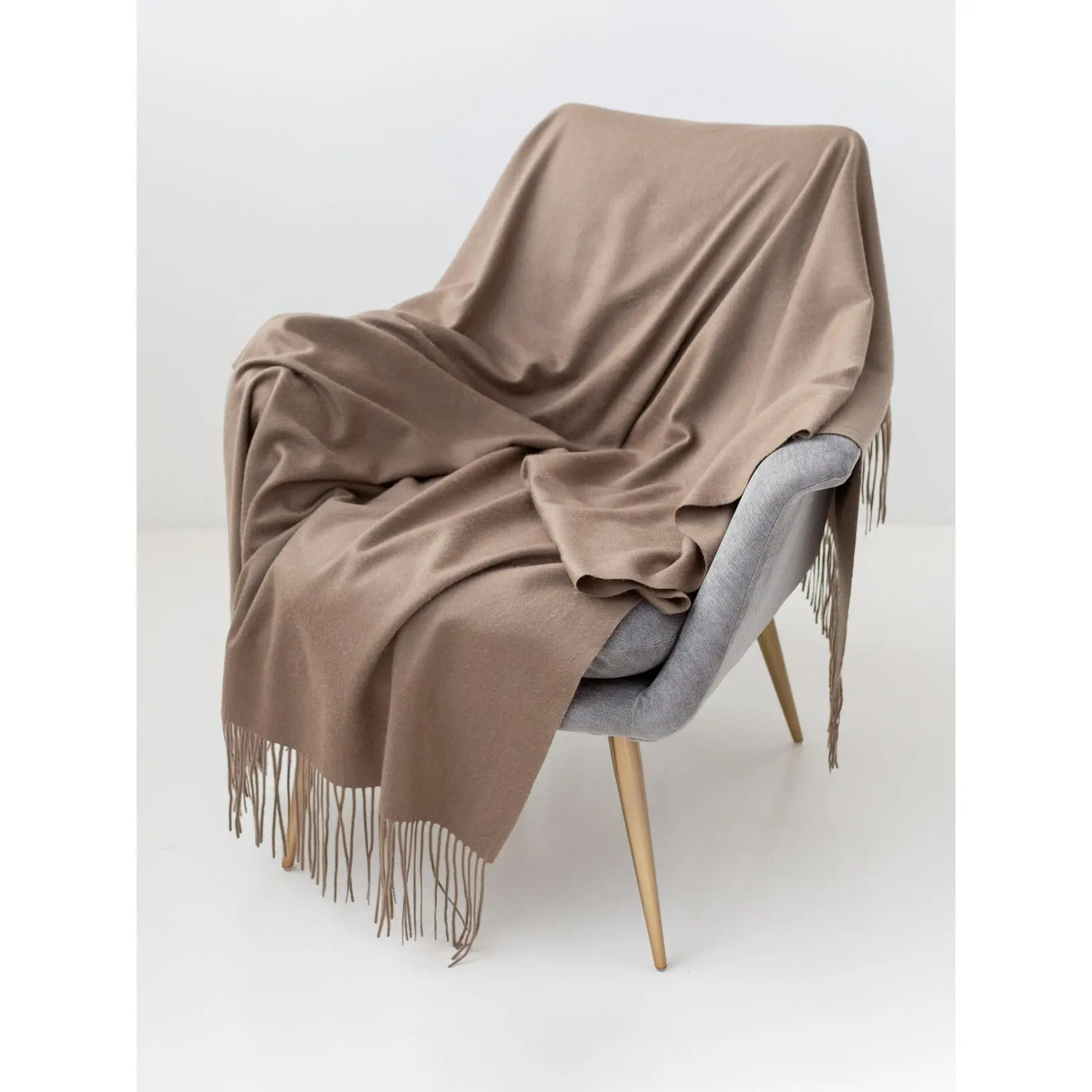 RoyaltyM Organic Cashmere Throw Blanket