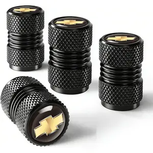 4 pieces for Chevrolet car tire valve stems, tire valve caps, car wheel caps, suitable for medium-, small-sized tires, motorcycles