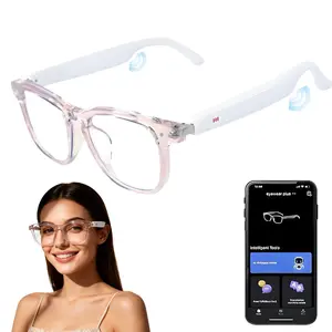 2026 Modern Wireless AI Bluetooth Smart Glasses - Anti-Blue Light Wearable Music Player, Button-Controlled Hands-Free Calls & Translation for Travel, Business