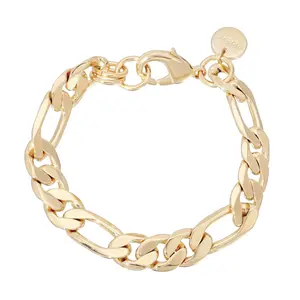 Axel Anklet - Gold-Colored Chain with Decorative Design and Clasp Closure