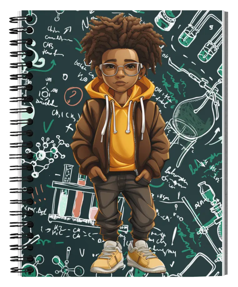 African American 1 Subject Notebook, 100 Sheets