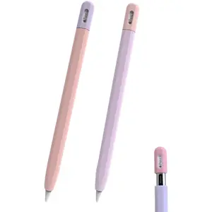 Silicone Colorful Touch Pen Case for Apple Pencil Gen 1 & 2, Anti-Slip Design, Durable and Stylish, Writing Support, Comfortable Top