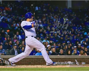 Anthony Rizzo Chicago Cubs Autographed 16" x 20" Stylized Photograph with "200TH HR 5/7/19" Inscription - #16 of a Limited Edition of 16 - Fanatics Authentic Certified
