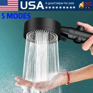 High-Pressure Shower Head Multi-Functional Hand Held Sprinkler 5 Modes RV Camper