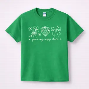 [Sale Up To 50%] Lucky Charm Baby Tee, St Patricks Day Tee, Sorority Baby Tee For Women, Lucky You Irish Tee, Ireland Trendy Tee, Womens Graphic Tee Unisex