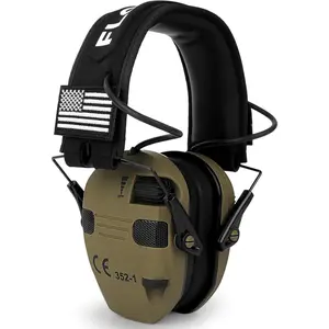 Floriogra Electronic Ear Protection for Shooting with 5X Sound Amplification, Active Ear Protection for Gun Range, NRR 23dB Hearing Protection for Shooters, Noise Reduction Headphones for Hunting