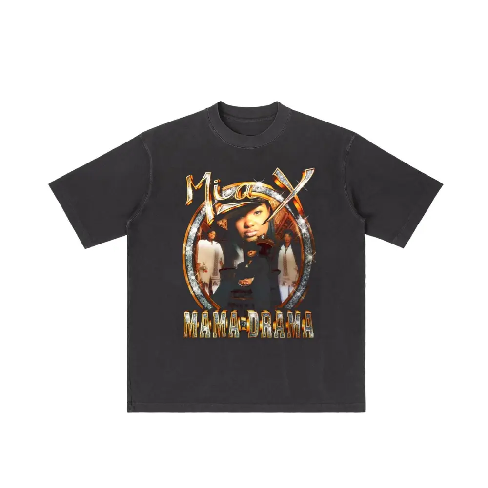 MIA X Vintage Tee Mama Drama Shirt No Limit Records 90s Rap Vintage Hip Hop Graphic T-Shirt Southern Rap