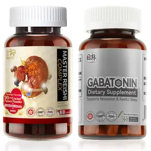 24H Cortisol Balance & Deep Sleep Stack | Premium Reishi + GABATONIN Day & Night Bundle | Natural Stress Relief Aid energy mood support brain fog