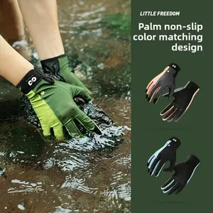 Full-finger diving gloves, outdoor fishing and swimming gear, anti-slip and wear-resistant, water rescue equipment, new style for both men and women, for surfing, diving, beaching and fishing, anti-cutting