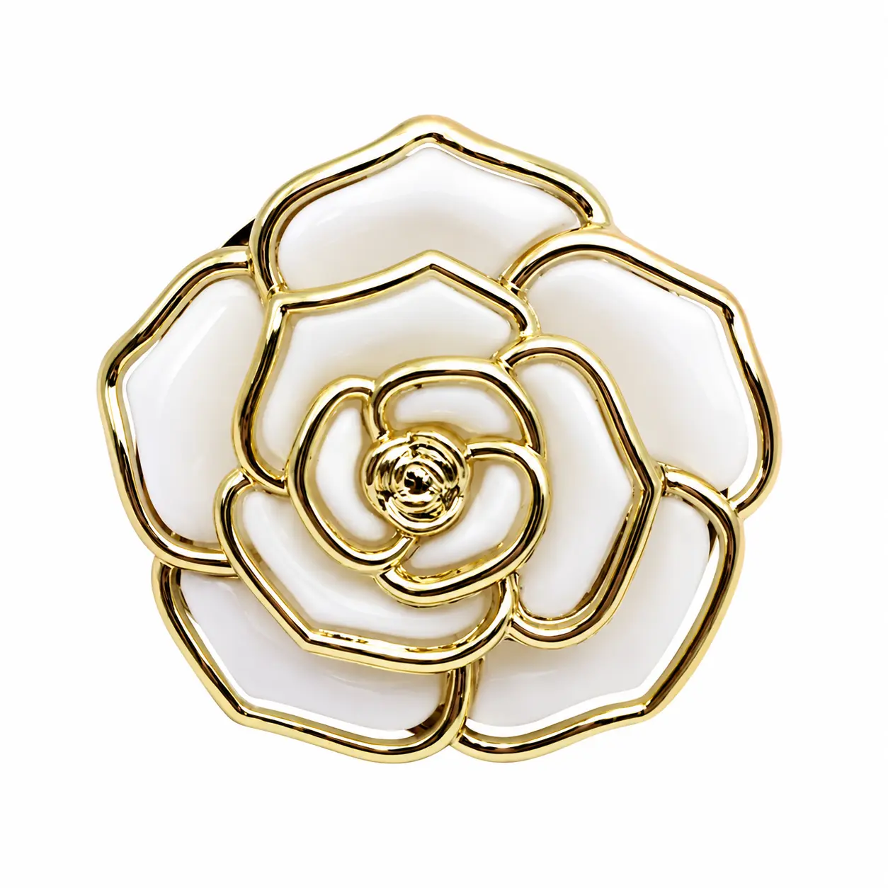 Fold-Flat Camellia Flower Table Edge Purse Hanger, Portable Metal Bag Hook, Stylish Handbag Organizer for Girls (Home Supplies, Home Organizers, Hooks & Rails)