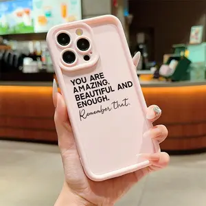 Creative Letter Pattern Phone Case, TPU Decorative Phone Protector Cover, Phone Accessories Compatible with iPhone 16 15 14 13 12 11 Plus/Pro/Pro Max