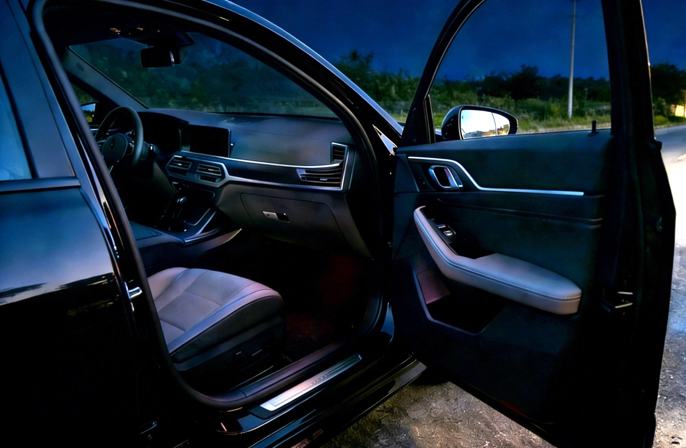 DIBMS APP Controlled RGB Car Interior Light strip,43.3 Inches Acrylic Auto Ambient Lighting Kit with Dreamcolor Chasing, Center Console Dashboard Lamps with APP Remote Control, Universal model, tape installation or embedded