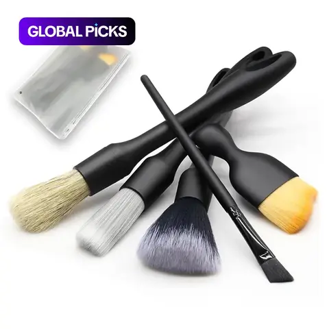 Car Detailing Cleaning Brush Set, Portable Soft Handheld Car Wash Brushes, Professional Car Cleaning Kit with Detailing Brushes and Tools, Car Care Set, Car Cleaning Sets, Car Cleaning Supplies & Accessories, Auto Detailing Supplies #GLOBAL PICKS