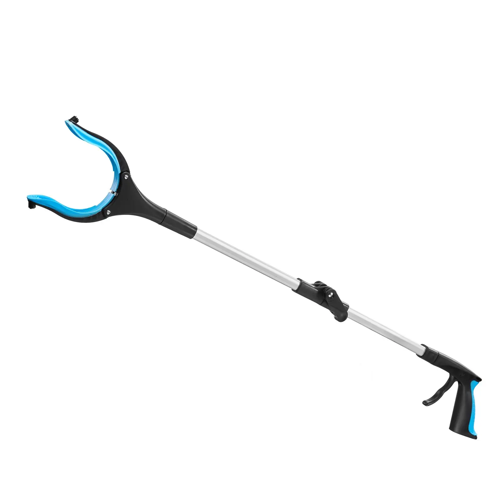 VEVOR 2-Pack 34-Inch Foldable Reacher Grabber Tool for Seniors & Pregnant Women, Aluminum Pickup Tool with 360° Rotating Head, Dual-Sided Magnet, 0.5 lbs Capacity, 33.86 x 5.51 x 1.46 in, for Trash Picking & Metal Items Retrieval, 34 Inches