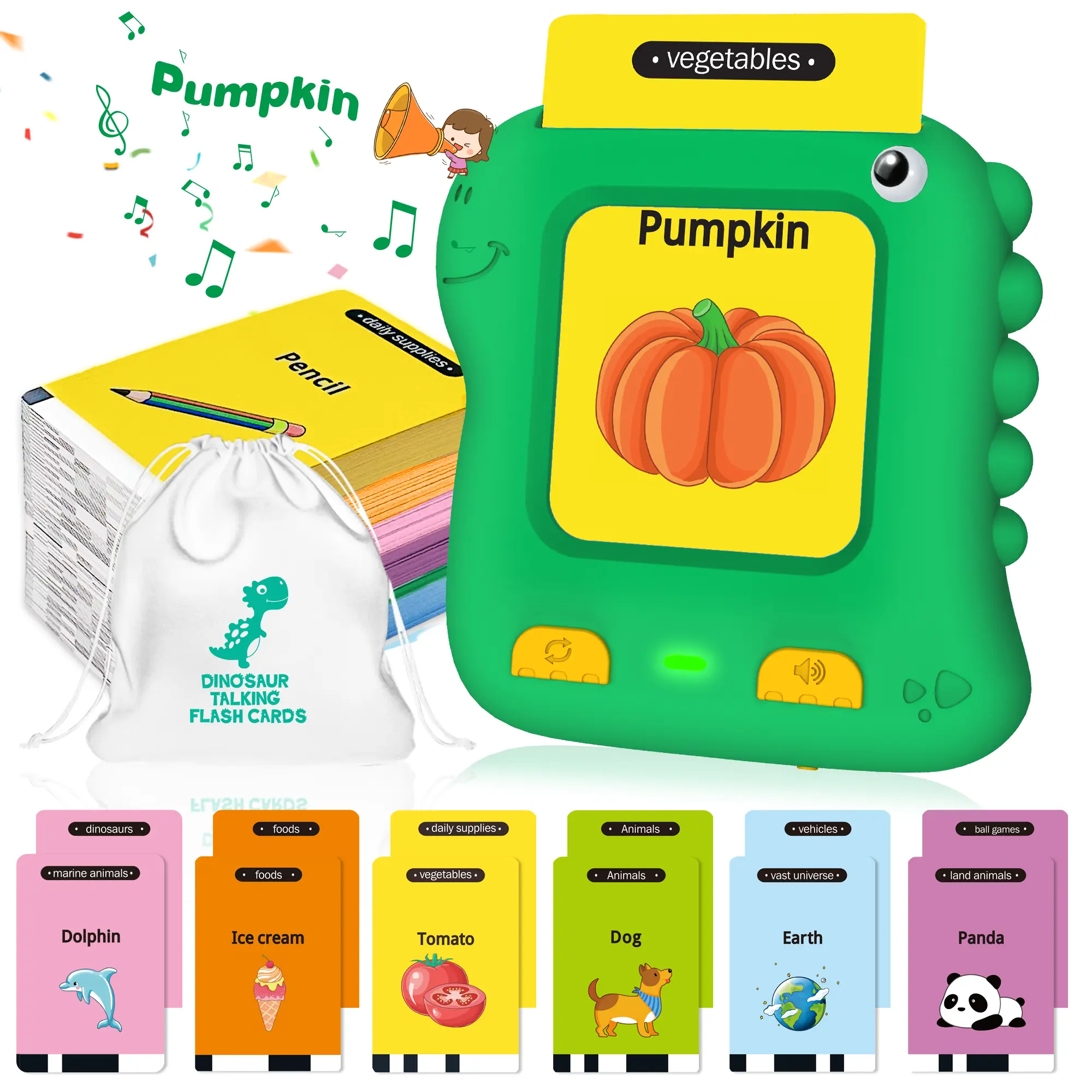 Adofi Talking Flash Cards Learning Toys for 2 3 4 5 6 Years Old Boys Girls - Educational Toddlers Toys Reading Machine with 234 Words, Preschool Montessori Language Toys Birthday Gift for Kids Ages 2-7