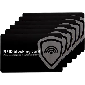 RFID Blocking Card Contactless Credit Card Protection Safe RFID Card Wallet Shield Protector Blocker (Pack of 6)