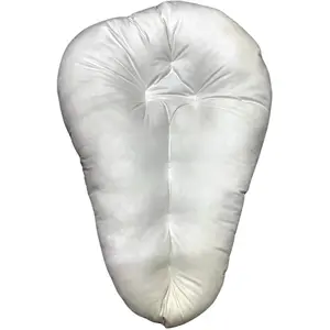 Jumbo Sciatica Nerve Pain Relief Pillow Hypoallergenic Saddle Shaped Cushion with Cover