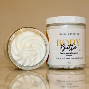 Cashmere & Sugared Vanilla Body Butter - Luxurious Moisturizing Cream for Soft & Smooth Skin