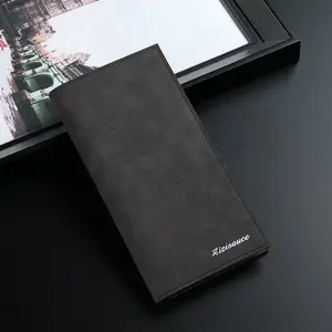 Men's Bifold Card Holder Suit Purse Long Wallet Checkbook Clutch PU Leather